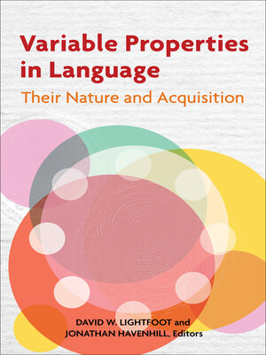 cover image of Variable Properties in Language